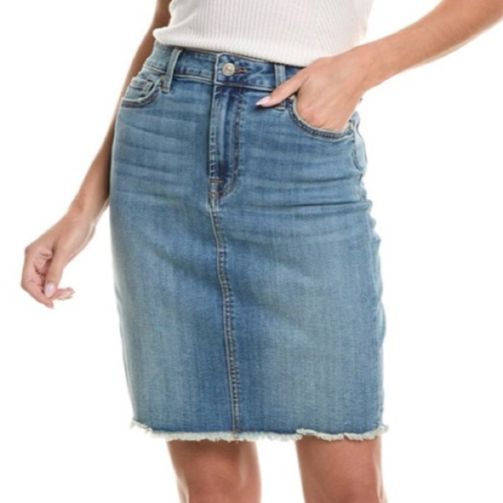 Jen 7 Frayed pencil Skirt
